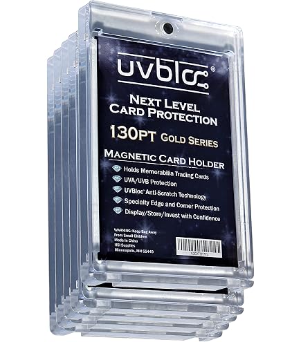 Amazon.com: UVBLOC One Touch Card Holder 180pt Magnetic Baseball